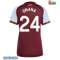 Aston Villa Amadou Onana #24 Hjemmedrakt Dame 2025-26 Kortermet